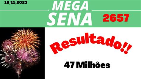 resultado da mega-sena 2657